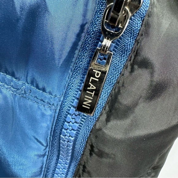 Men’s Black & Blue Colorblock Puffer Vest Zip Front Size Small - Picture 5 of 11